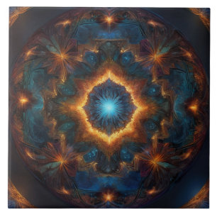 Azulejo Resumen oscuro de incendio oculto