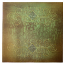 Resumen patina cobre y verde por Renee