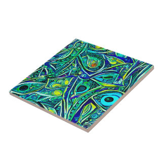 Azulejo Resumen Sealife