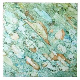 Azulejo Resumen verde 21