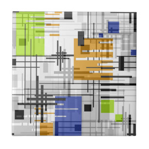 Azulejo Resúmenes de formas geométricas modernas rayadas