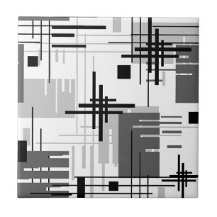 Azulejo Resúmenes de formas geométricas modernas rayadas r