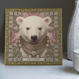 Azulejo Retablo Carpetpunk del Espíritu del Oso Polar
