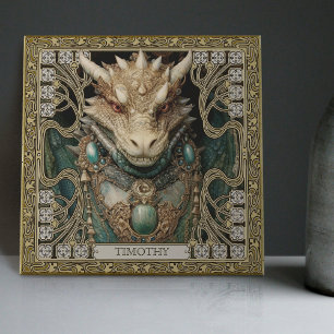 Azulejo Retablo Personalizado del Espíritu del Dragón Míst