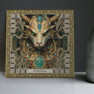 Azulejo Retablo Personalizado del Espíritu del Dragón Míst