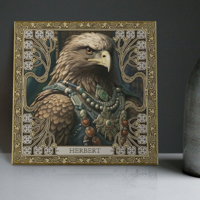 Azulejo Retiro tribal de águila espiritual personalizada (Subido por el creador)