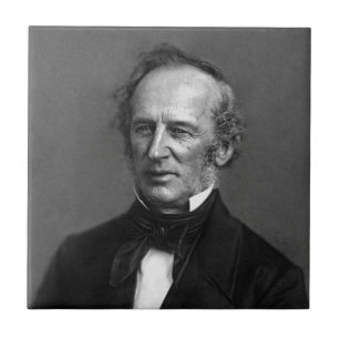Azulejo Retrato de Cornelio Vanderbilt del comodoro circa