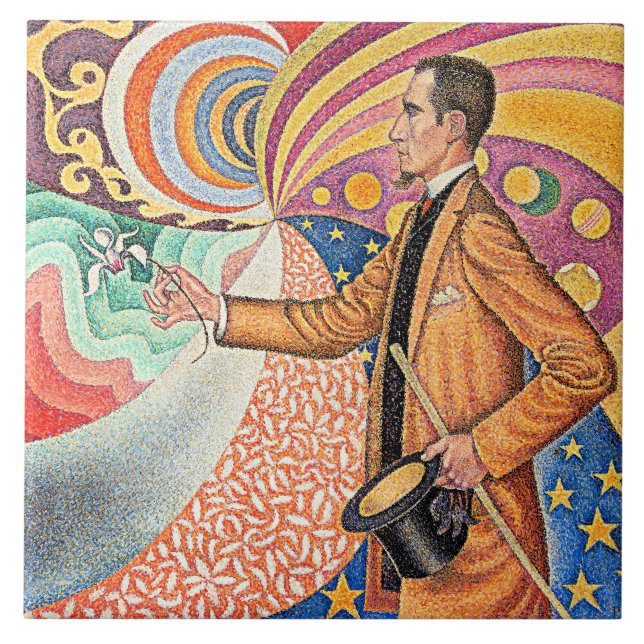 Azulejo Retrato de Félix Feneón (Frente)