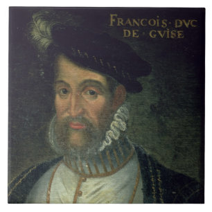 Azulejo Retrato de Francois, 2do duque Guise (1519-63) Fre