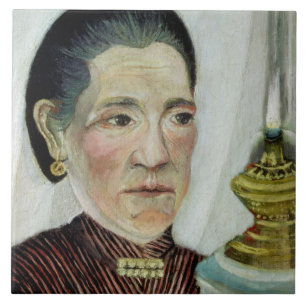 Azulejo Retrato de Josephine, la esposa del artista en