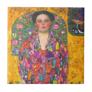 Azulejo Retrato de Klimt de Eugenia Primavesi