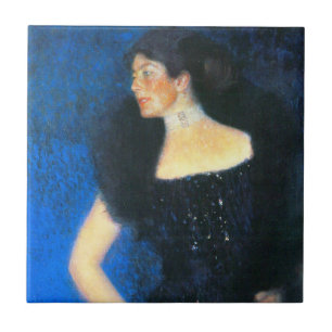 Azulejo Retrato de Klimt del Rosa von Rosthorn-Friedmann