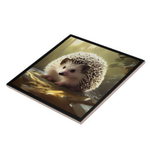 Azulejo Retrato de la vida salvaje de Baby Hedgehog