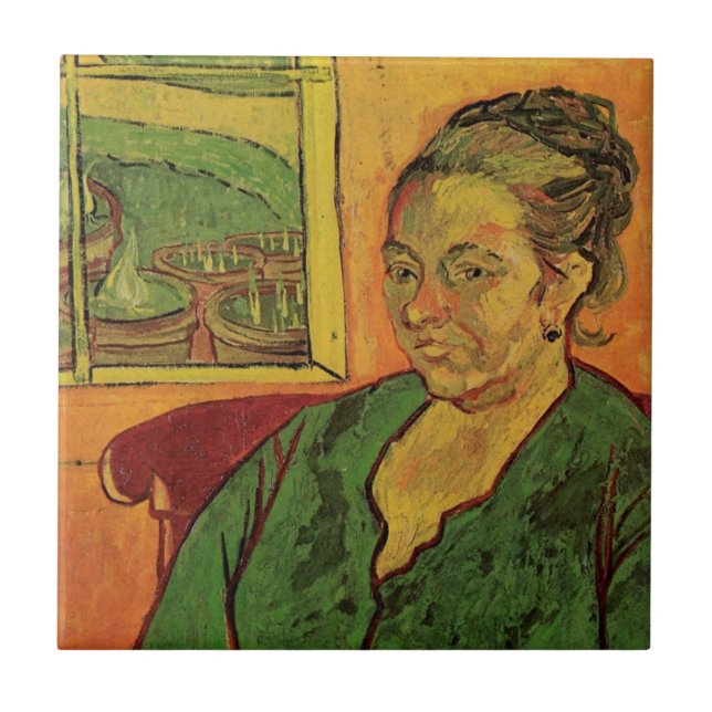 Azulejo Retrato de Madame Augustine Roulin| 1888 (Frente)