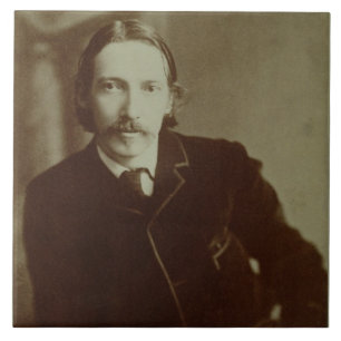 Azulejo Retrato de Roberto Louis Balfour Stevenson (1850-9
