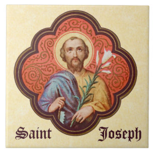 Azulejo Retrato de San José en un Octofoil (TF 02)