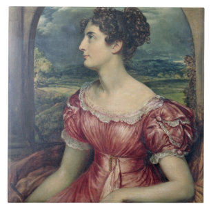 Azulejo Retrato de Srta. Puxley, 1826 (aceite en lona)