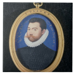 Azulejo Retrato de un hombre desconocido, envejecido 28,
