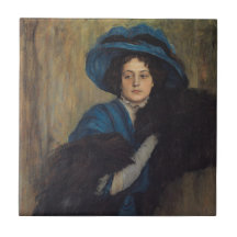 Retrato de una dama de azul (Raimundo de Madrazo)