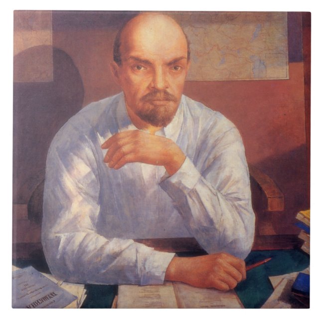 Azulejo Retrato de Vladimir Lenin (Frente)
