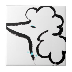 Azulejo Retrato del caniche