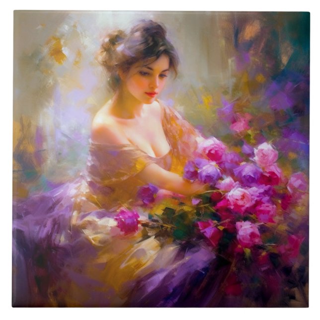 Azulejo Retrato sensual (Frente)