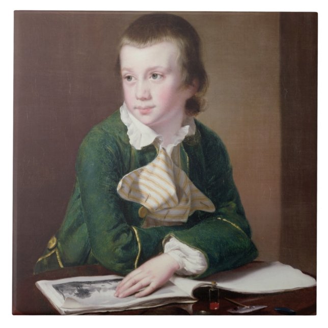 Azulejo Retrato T33403 del Revd Guillermo Rastall como B (Frente)