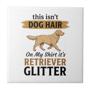 Azulejo Retriever Brillante Amante Perro Divertido Diseño 
