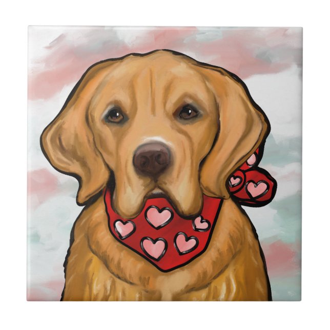 Azulejo Retriever Dorado (Frente)