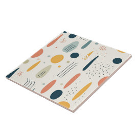 Azulejo Retro Boho Resumen colección popular