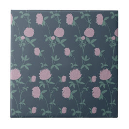 Azulejo Retro Botanical Meadow Clover | Twilight Meadow