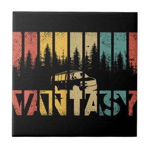 Azulejo Retro Camper Van Life - Vanlife de época