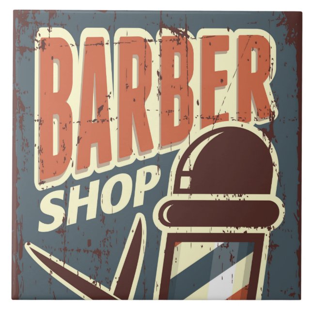 Azulejo Retro de Guay Barber shop (Frente)