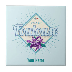 Azulejo Retro de la ciudad de Toulouse violó la vieja Souv