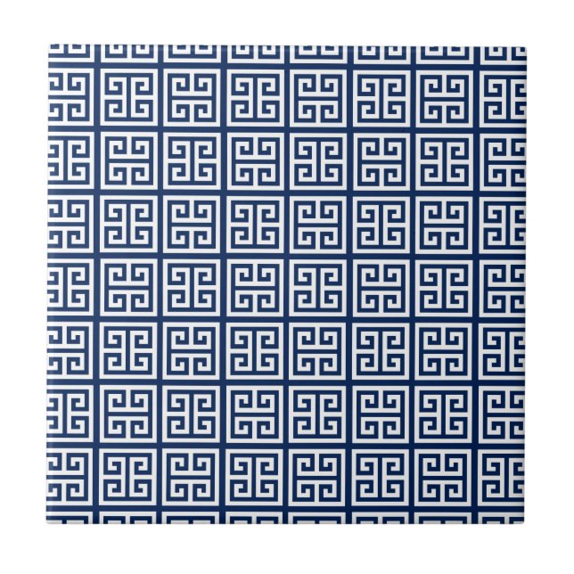 Azulejo Retro en azul y blanco (Frente)