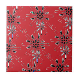 Azulejo Retro en rojo