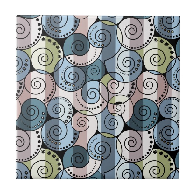 Azulejo Retro, espiral (Frente)