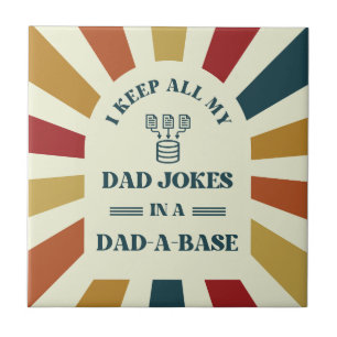 Azulejo Retro Funny Dad Chistes Regalo del día de los padr