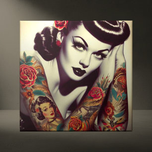 Azulejo Retro Glam Pin-up