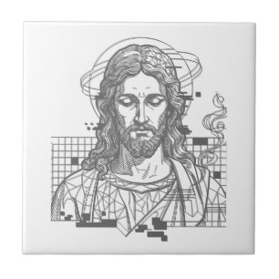 Azulejo Retro Grid Jesús Rey de Reyes Apocalipsis 19:16
