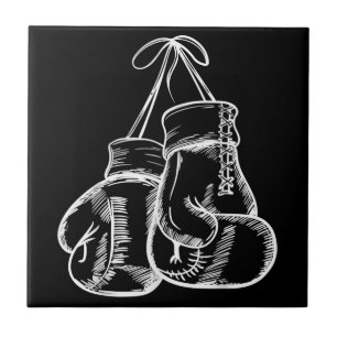 Azulejo Retro Love White Boxing Gloves Gifts Boxer Gift 