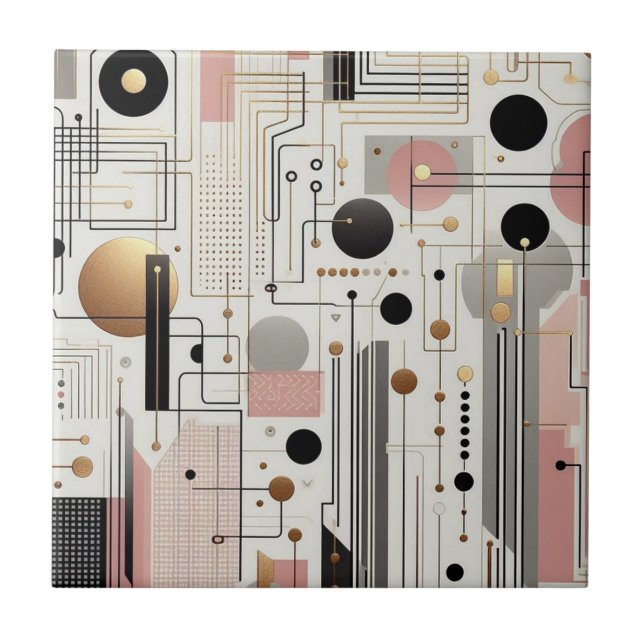 Azulejo Retro Mid Century Modern  (Frente)