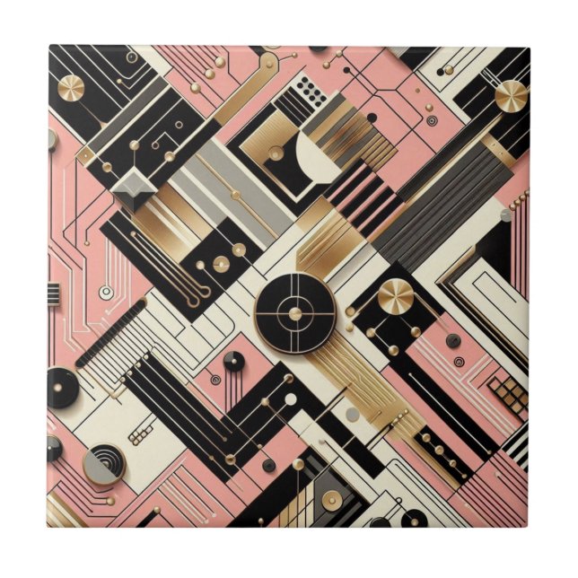 Azulejo Retro Mid Century Modern  (Frente)