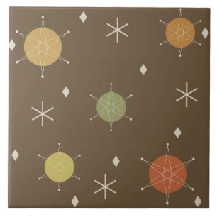 Azulejo Retro Mid Mod Starburst Sky Multicoled