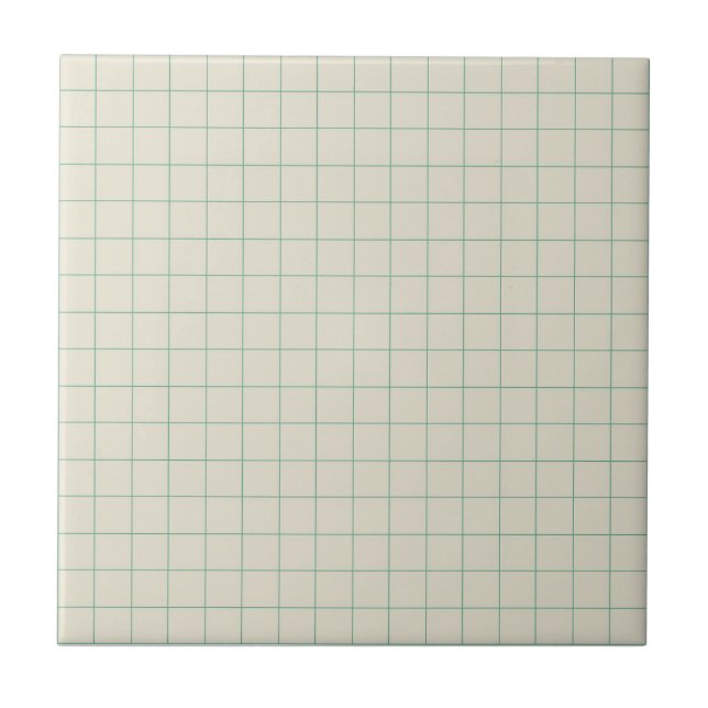 Azulejo Retro negro blanco y verde Minimalista (Frente)