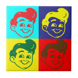 Azulejo Retro-Style Cerámica Tile Coaster