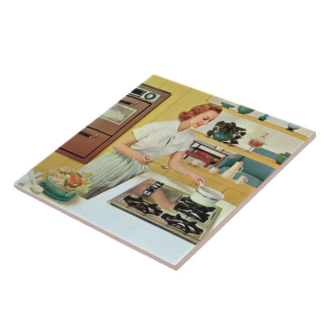 Azulejo retro vintage Kitchen lady (Lado)