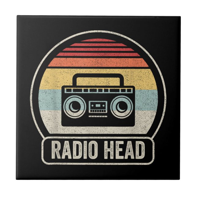 Azulejo Retro Vintage Radio Head (Frente)