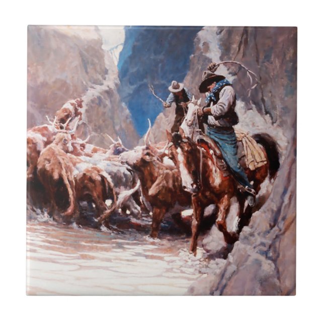 Azulejo Reuniendo el arte occidental de NC Wyeth (Frente)