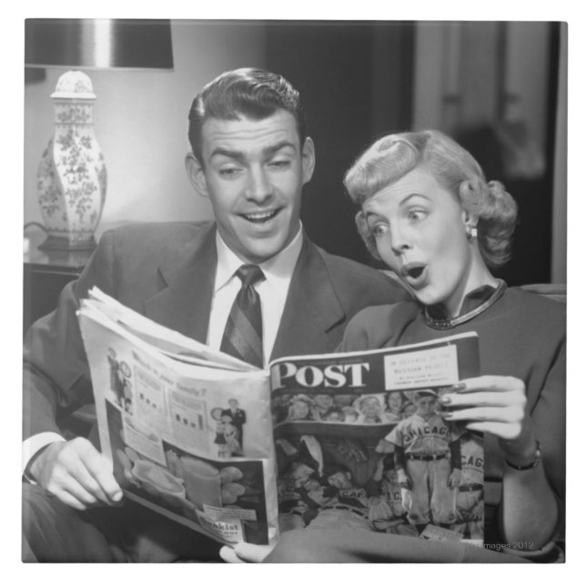 Azulejo Revista de la lectura de los pares (Frente)